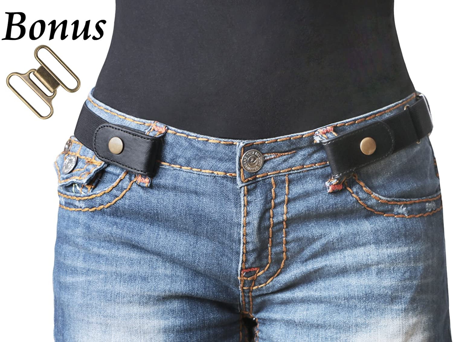 Buckle Belt, Buckle Free Stretch Belt 
