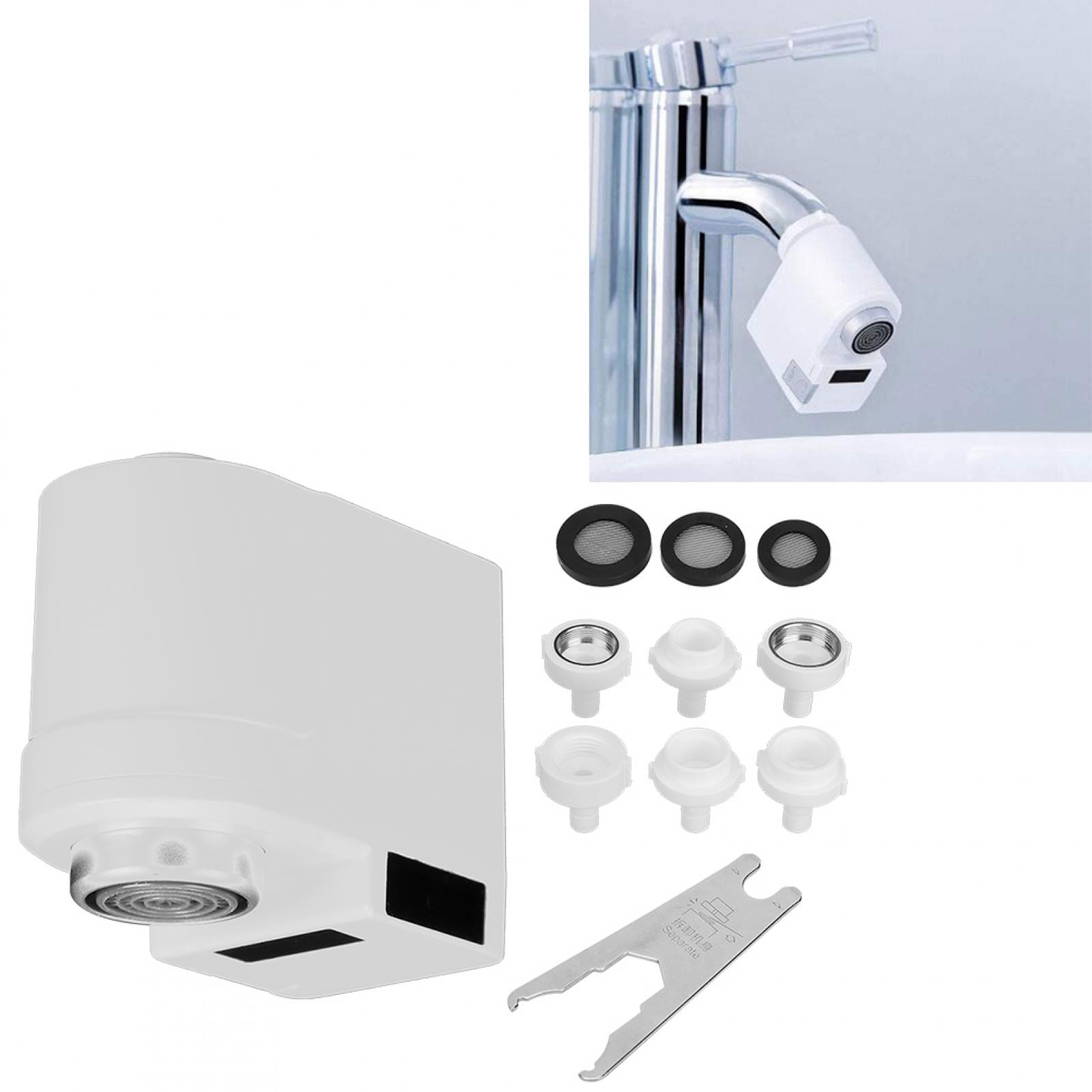 BIMZUC Intelligent Induction Faucet Aerator Nozzle Bubbler Automatic Touchless Water Saving Sensor Device Adapter Filter for Kitchen Bathroom Sink USB Rechargeable 2.36 inches / 60 mm