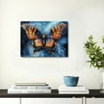 thumbnail image 5 of ZFLMY Butterfly Fantasy Art Print On Canvas Wall Decor Ready To Hang Home Art Decor 20x16in, 5 of 6