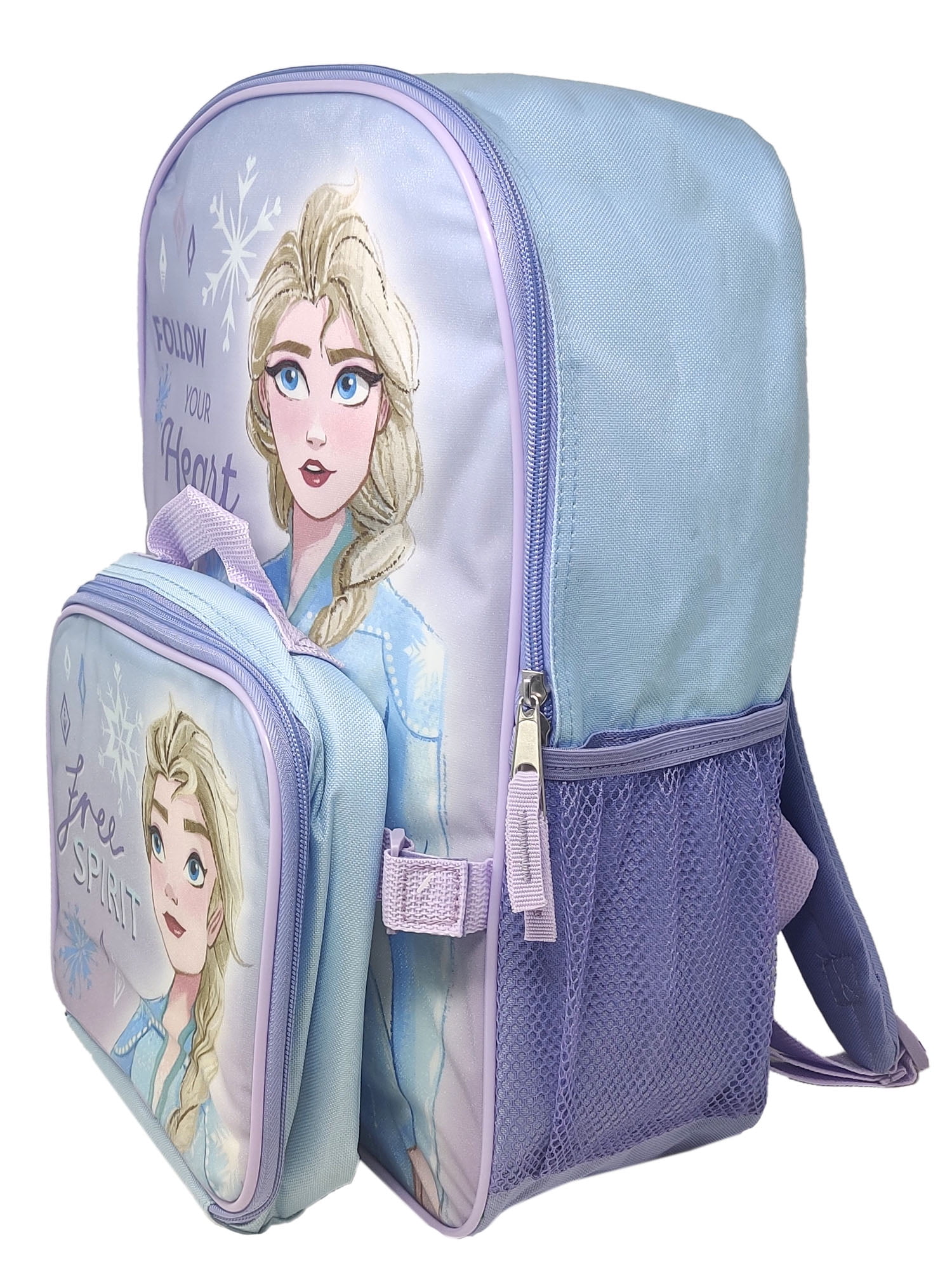 Disney Cartoon Frozen 2 Cute Student School Bag Double Layer Lunch