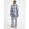 thumbnail image 5 of Free Assembly Matching Family Pajamas Men's Cotton Plaid Notch Collar Top and Pants Gift Set, 2-Piece, Sizes XS-3X, 5 of 7