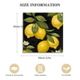 thumbnail image 3 of Chilfamy Lemon Leaves Flowers Canvas Wall Decor Ready To Hang Art 12x12in, 3 of 6