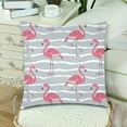 thumbnail image 3 of MKHERT Flamingo In Grey Throw Pillowcase Pillow Cover Cushion Couver 18x18 inch, Set of 2, 3 of 3
