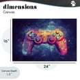 thumbnail image 4 of Stupell Industries Contemporary Futuristic Cosmic Game Controller Canvas Art, 24 x 16, by Creative Studio, 4 of 8