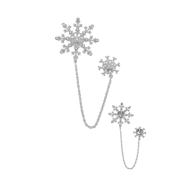 Holiday Time Snowflake Brooch, 1 Piece