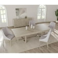 thumbnail image 2 of 94x47" Contemporary Wood Dining Table in Barley Natural, 2 of 4