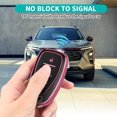 thumbnail image 3 of Key Fob Cover Compatible with Chevrolet Equinox Malibu Traverse Blazer Camaro Impala Cruze Volt Bolt Sonic Trax Tahoe Keychain Case Holder Protector,4-Buttons-Pink, 3 of 6