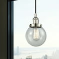 thumbnail image 5 of 616-1PH-SN-G204-6 Innovations Lighting Beacon - 1 Light Mini Pendant In Industrial Style-9.5 Inches Tall and 6 Inches Wide-Brushed Satin Nickel, 5 of 7
