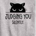 thumbnail image 3 of Instant Message - Judging You - Toddler And Youth Crewneck Fleece Sweatshirt, 3 of 6