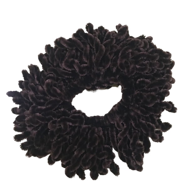 Sonducket Cuerda elástica para el pelo, anillo para el pelo, diadema reutilizable multicolor, aro de felpa duradero lavable, tocado portátil Accesorio para el cabello Café oscuro Sonducket AP012778-02