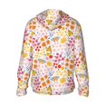 thumbnail image 3 of Uemuo Colorful Floral Pattern Women's Full Zip UPF 50+ Sun Protection Hoodie Jacket Long Sleeve Sun Shirt Hiking Outdoor Performance with Pockets-X-Large, 3 of 9