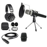 Blue Encore 100 PC Podcasting Podcast Bundle w/ Microphone+Stand+Headphones