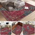 thumbnail image 4 of TECHVIDA 5x7 Area Rugs for Living Room Rugs, Modern Abstract Machine Washable Vintage Rugs,Non Slip Carpet,Modern Carpet for Bedroom Dining Room Farmhouse Home, 4 of 9