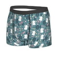 thumbnail image 2 of Wukai Forest Rabbit Print Men’s Underwear Breathable Boxer Briefs,&nbsp;Moisture Wicking & Breathable-Small, 2 of 7