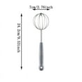 thumbnail image 2 of Stainless Steel Hand Whisk | Manual Egg Beater & Cream Whipper | Multi-Purpose Kitchen Mixing Tool | Durable Rust-Resistant Design | 3 Sizes Available, 2 of 15