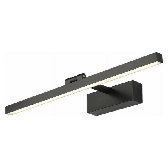 Matte Black Finish Vanity Light, Modern Black Vanity Light Fixtures with 180° Angle Adjustability, LED Bathroom Vanity Light for Bedroom, Durable Metal, IP44 Waterproof