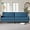 B1 | 88in | Blue | Linen, variant on XH 68" Loveseat Sofa - Grey, Comfy Linen with Spring Cushion, Solid Wood Frame, Modern Deep Seat, Bedroom & Living Room, Office Small Couch
