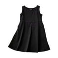thumbnail image 1 of UANWENN Robe d'Été pour Filles Décontractée Sans Manches à Col Rond à Taille Élastique Robe Trapèze pour Enfants Tenue Confortable et Respirante Robe Pailletée pour Tout-Petits Robes de Baptême pour Filles Tenue de 1er Anniversaire Fille Filles, 1 of 3