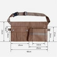 thumbnail image 3 of GBAYXJ Waist Aprons Men's Outdoor Gardener Thick Canvas Half Apron Half Body Apron Equipment Package (D), 3 of 9