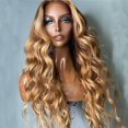 thumbnail image 4 of POINTERTECK Straight Sleek Long Full Hair Wig Short Wavy Curly Hair Bob Bangs Cosplay Party, 4 of 5
