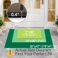 thumbnail image 3 of Frabe Outdoor Welcome Doormat, Low Profile Rubber Entryway Mat with Hello Design, Non-Slip Durable Easy Clean Scraper Rug for Front Door and Garage, Beige 17" x 30", 3 of 10