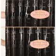thumbnail image 4 of Shower Curtain Liner 3D Semi Transparent Heavy 8G Thick PEVA Waterproof Plastic Metal Grommets and Weighted Magnets 70 x 72 inches with Hooks Geometric Black, 4 of 8