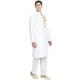 SKAVIJ Ensemble Pyjama Kurta pour Robe de Mariée en Coton Brodé pour Hommes White L – image 4 sur 6