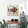 thumbnail image 2 of Poisson Abstrait - Toile 36"x36 Pouces - Impression à la Demande, 2 of 5