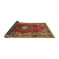 thumbnail image 2 of Ahgly Company Indoor Round Medallion Brown Traditional Area Rugs, 3' Round, 2 of 4