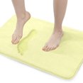 thumbnail image 1 of Walensee Memory Foam Bath Mat Non Slip Absorbent Super Cozy Velvet Bathroom Rug Carpet (17 x 24 inches, Yellow), 1 of 8