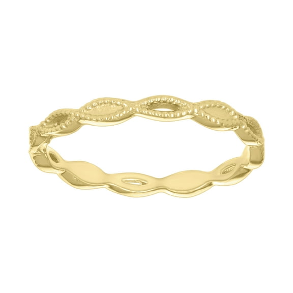 10kt Real Yellow Gold Womens Infinity Love Ring
