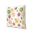 thumbnail image 3 of Kiwi Strawberries Melons Leaves Throw Pillow Covers Pillowcases 20 x 20 Inch Home Decor 2 Packs for Bedroom Sofa, 3 of 6