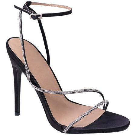 

Fashion Thirsty Womens Ladies High Heels Diamante Detail Strappy Open Toe Sandals