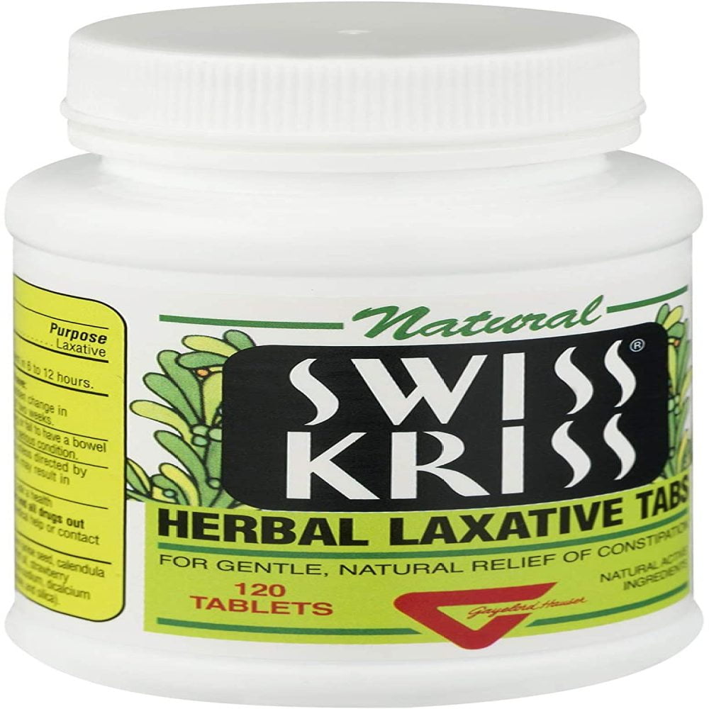 Swiss Kriss Herbal Laxative Tablets 120 ea (Packs of 3)