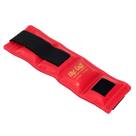 Peso para muñeca y tobillo CanDo The Cuff 1,1 kg, color rojo