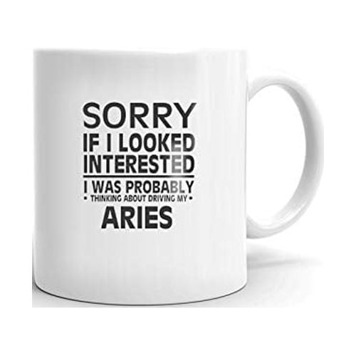 Thinking about my ARIES Drive Coffee Tea Ceramic Mug Office Work Cup Gift 11oz