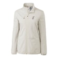 thumbnail image 2 of Women's Cutter & Buck  Gray Albuquerque Isotopes Clique Trail Stretch Softshell Full-Zip Jacket, 2 of 3