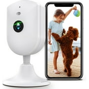 Vimtag Indoor 2.5K/4MP HD WiFi Camera for Home Security/Pet/Dog/Cat/Baby with Phone App, AI Human/Sound/Motion Detection, Night Vision, 2-Way Audio, Cloud/Max 512GB TF Card Storage, Support Alexa