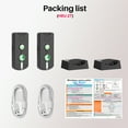 thumbnail image 3 of Yucurem 2026 Upgrade 2 Way Wireless Intercom for Home, Caregiver Pager Intercom for Elderly, 500m Range Real-time Business Room to Room Communication Intercoms Wireless (Black), 3 of 8