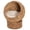Brown 440, variant on PawHut Elevated Cat Bed with Rotatable Egg Chair Pod, Cat Basket Bed with Thick Cushion, Natural Mat Grass Woven Kitty House, Brown - 17L x 15.3W x 26.8H Inches