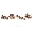thumbnail image 2 of Puzle 3D UGears U-Fidget de madera natural, juego de 4 unidades, 2 of 2