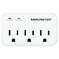 thumbnail image 6 of Monster 1601 Just Power It Up Surge Protector Wall Tap, White, 6 of 6