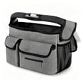 thumbnail image 2 of Universal Stroller Organizer, Stroller Caddy with Detachable Strap& Heightened Insulated Cup Holders & Non-slip Secure Hooks Accessories, Fits Most Strollers, 3 Ways to Carry, 2 of 6