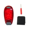 thumbnail image 2 of relayinert Waterproof LED Warning Light Portable Warning Light Multifunctional Night Cycling Lamp ABS Bike Taillight Red 1Set, 2 of 6
