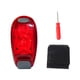 thumbnail image 5 of Soidarity Luz de advertencia Casco de ciclismo nocturno Luz LED Luz trasera para bicicleta modos Lámpara de alerta impermeable, rojo Rojo 2piezas, 5 of 6