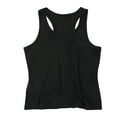 thumbnail image 2 of Hurley Womens Snap Front Racerback Tank Top, Black, X-Small, 2 of 2