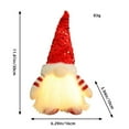 thumbnail image 2 of AmaMary Christmas Gnomes Gift Plush with Light, 12" Handmade Swedish Santa Gnomes Plush Sequin Hat Christmas Decor at Night Elf Christmas Decorations Indoor Gift Xmas Table Decor, 2 of 6