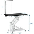 thumbnail image 3 of 42" Z-Lift Hydraulic Dog Cat Pet Grooming Table Heavy Duty Big Size with Adjustable Arm Noose, 3 of 8