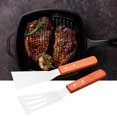 thumbnail image 1 of 2 Pcs Spatule en Métal Accessoires de Plaque en Acier Inoxydable Spatule à Crêpes pour Grill Cuisson, 1 of 10
