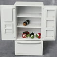 thumbnail image 4 of Weiweiguan 1 Pce Réfrigérateur Mini Maison 1/12 Miniature en Bois à Double Porte Modèle de Réfrigérateur, 4 of 7